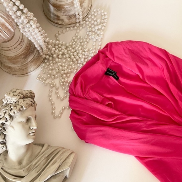 Guess By Marciano Pink Wide Open Neck Top - Picture 7 of 10